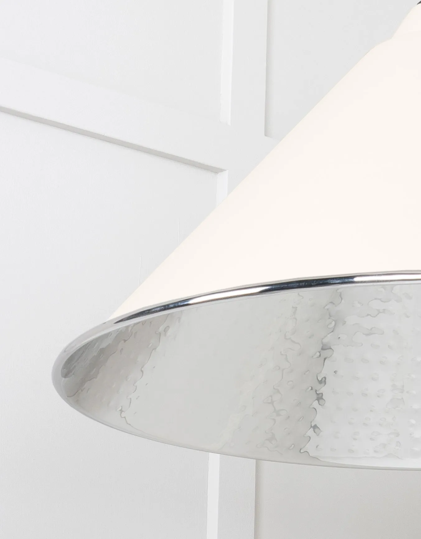 From The Anvil Hammered Nickel Hockley Pendant Light