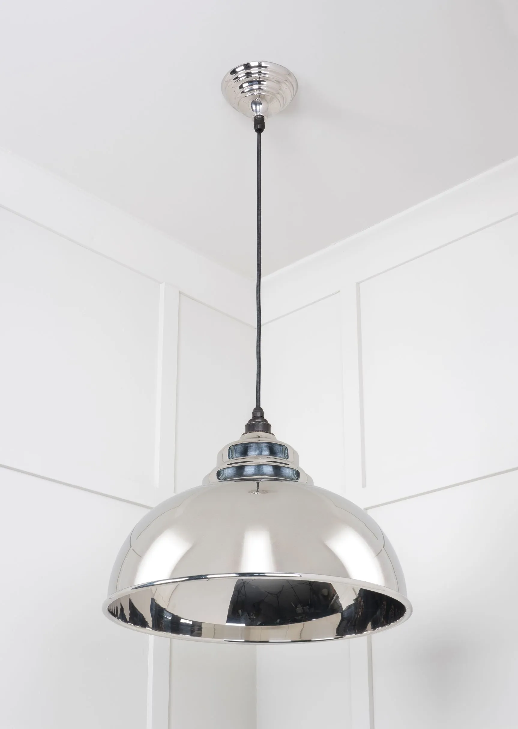 From The Anvil Smooth Nickel Harborne Pendant Light