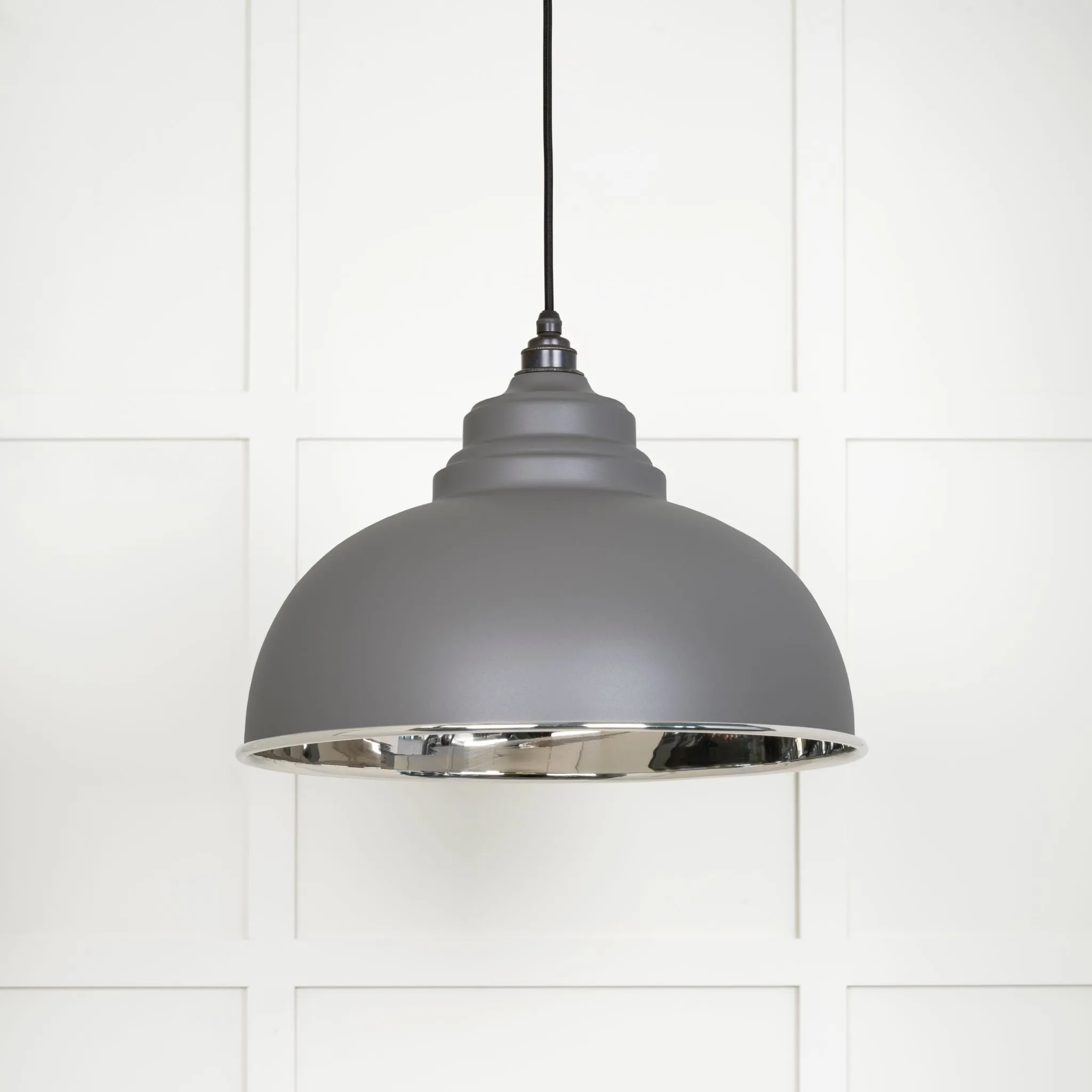 From The Anvil Smooth Nickel Harborne Pendant Light