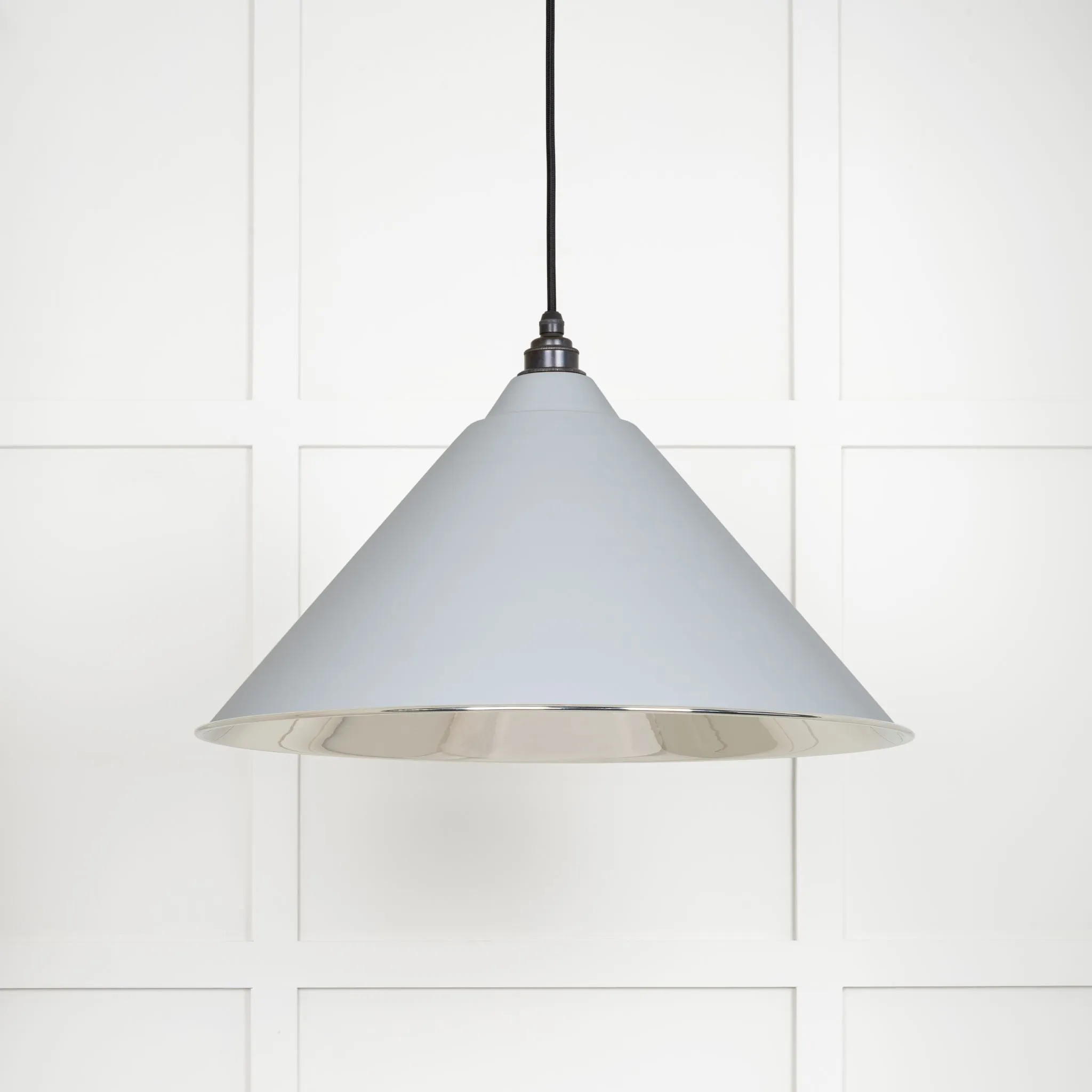 From The Anvil Smooth Nickel Hockley Pendant Light