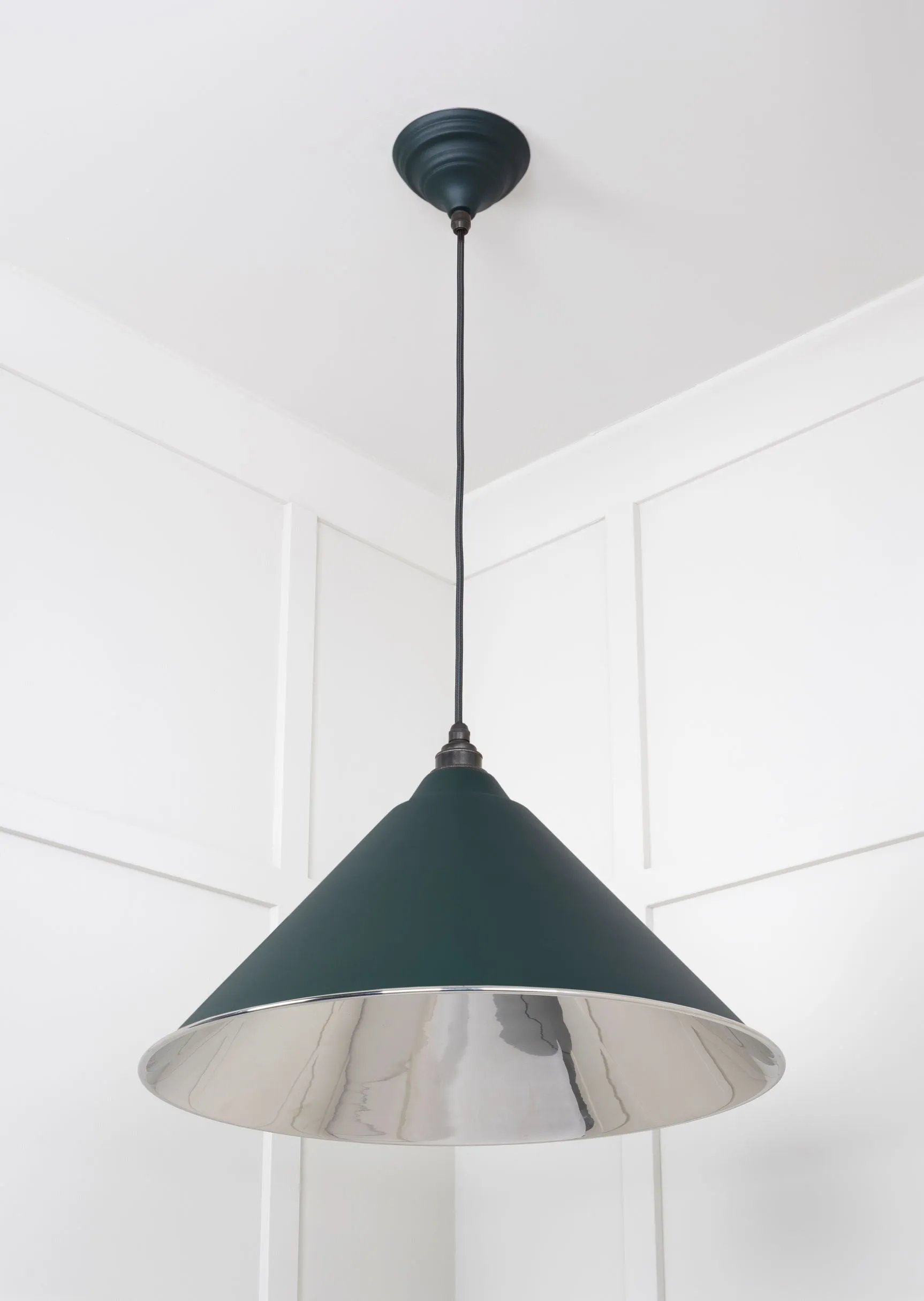 From The Anvil Smooth Nickel Hockley Pendant Light