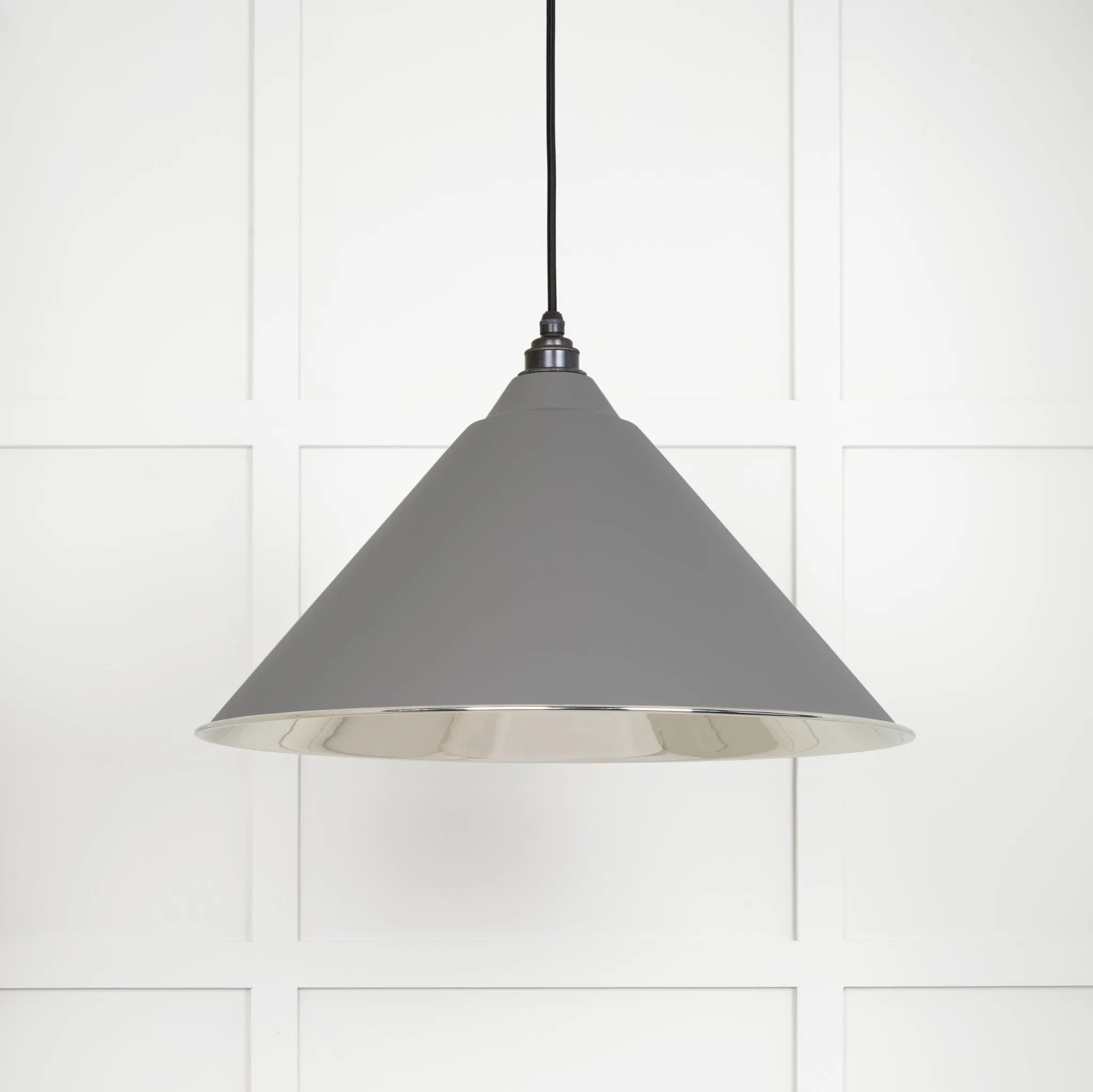 From The Anvil Smooth Nickel Hockley Pendant Light