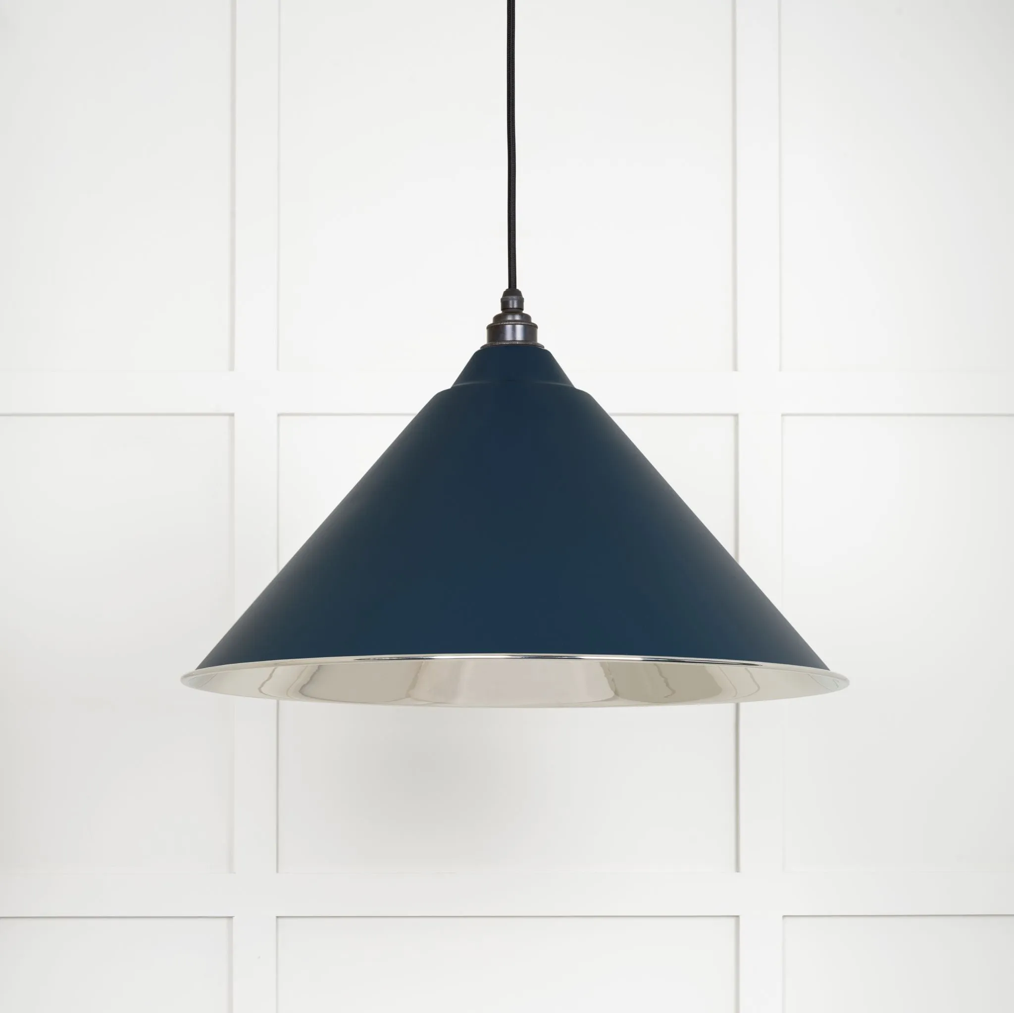 From The Anvil Smooth Nickel Hockley Pendant Light