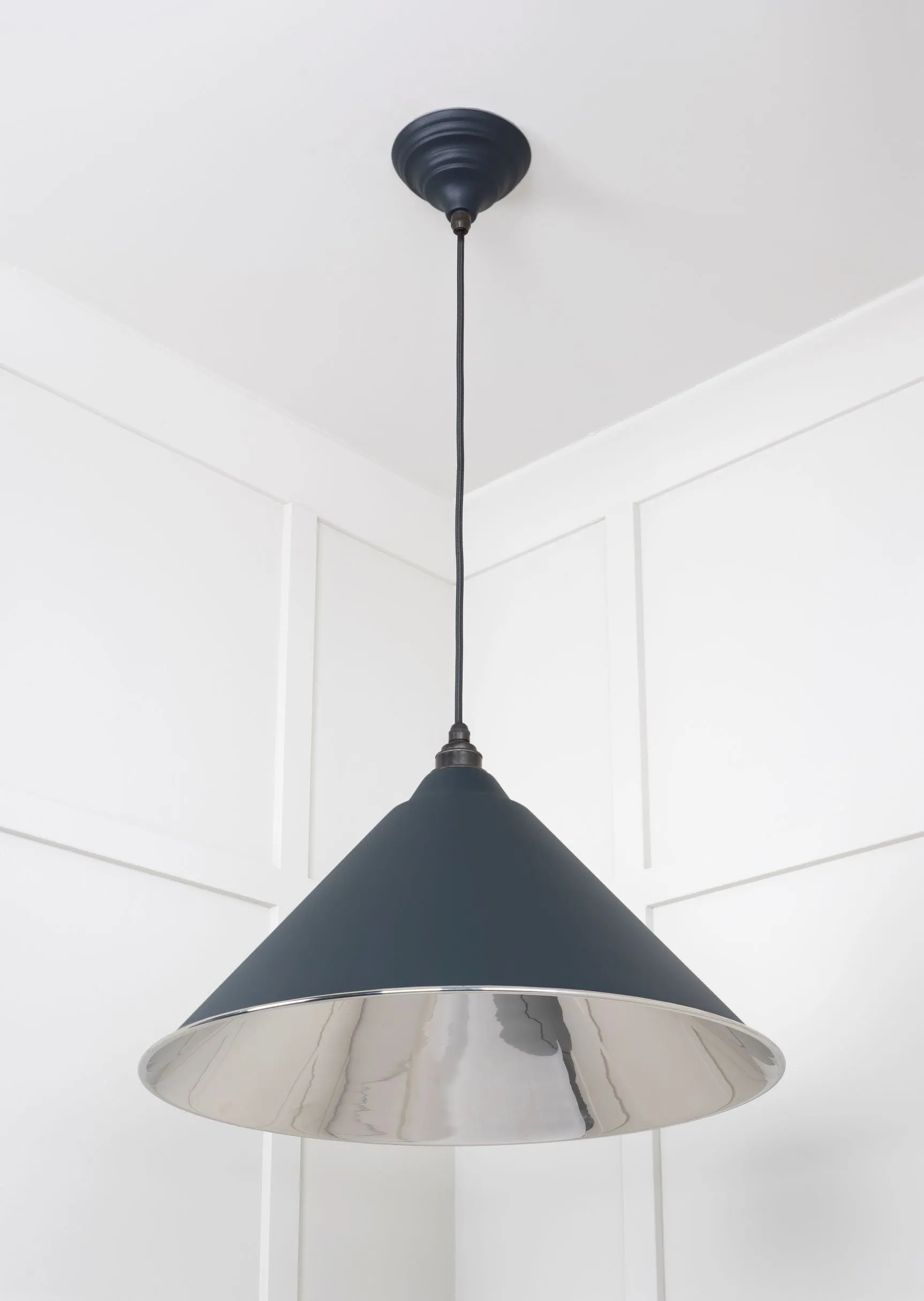 From The Anvil Smooth Nickel Hockley Pendant Light