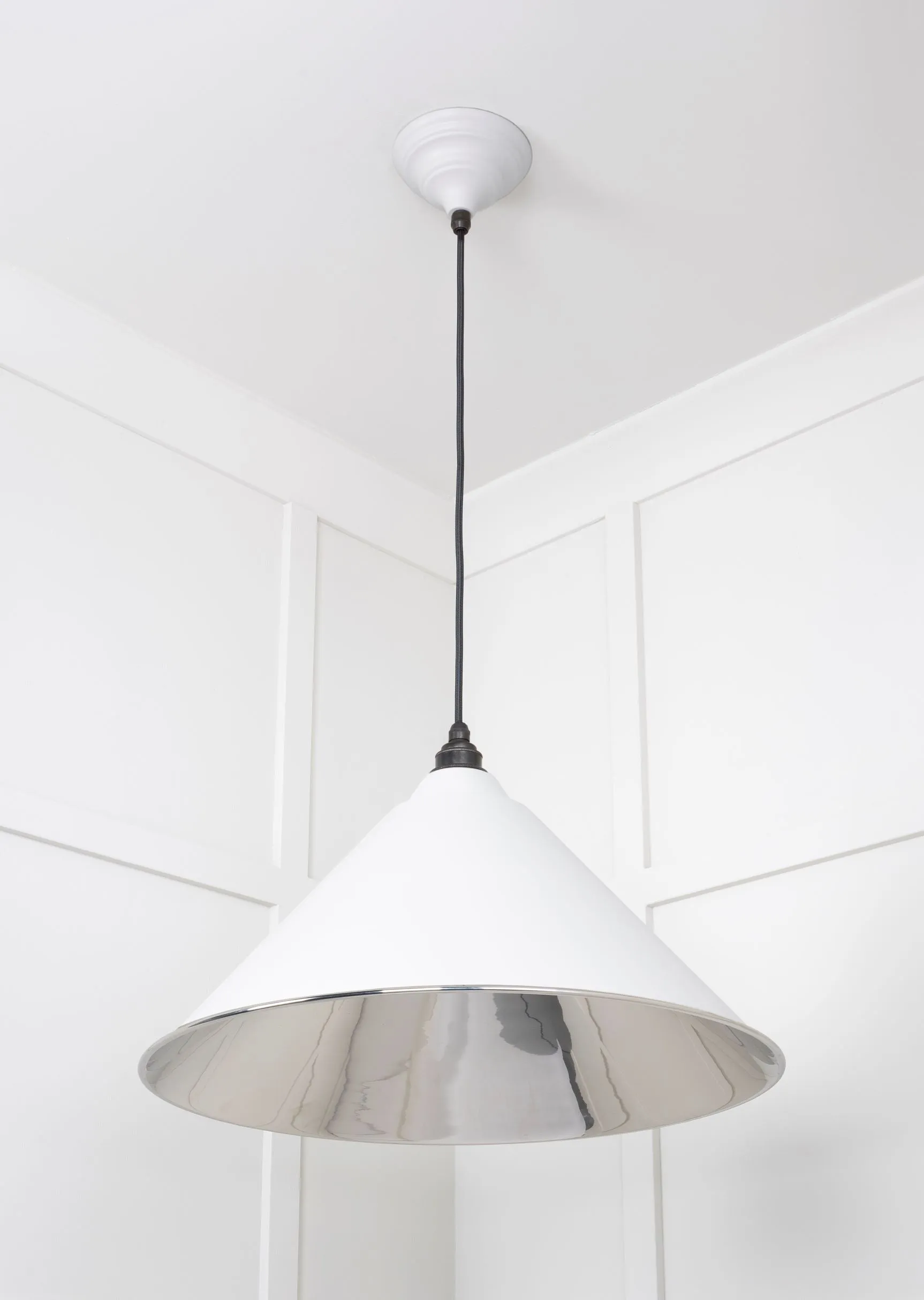 From The Anvil Smooth Nickel Hockley Pendant Light
