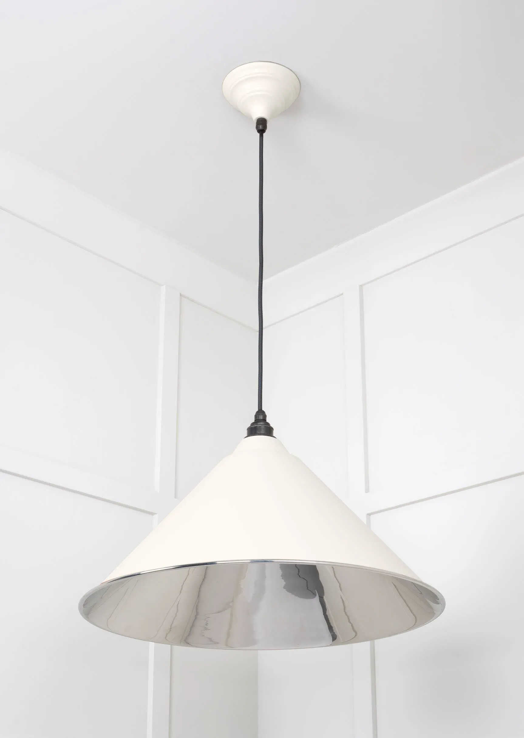 From The Anvil Smooth Nickel Hockley Pendant Light