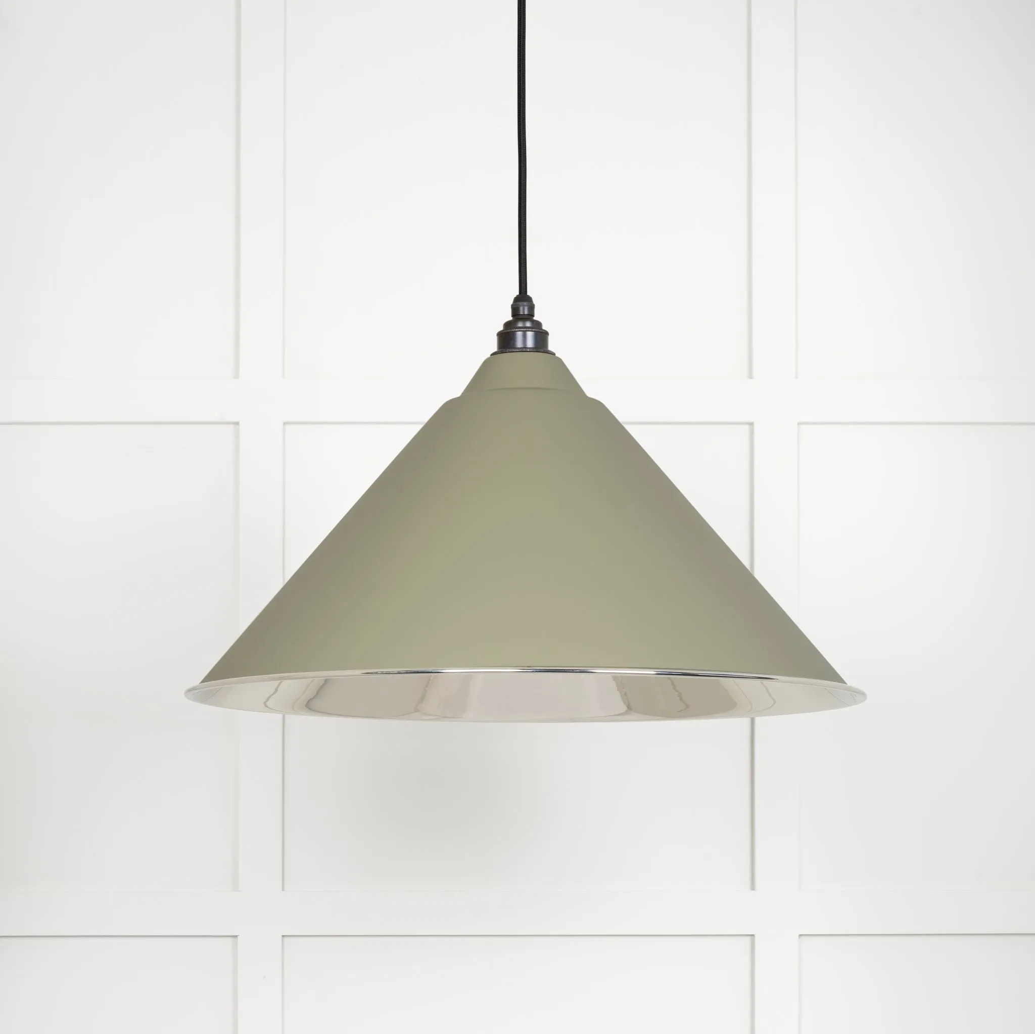 From The Anvil Smooth Nickel Hockley Pendant Light