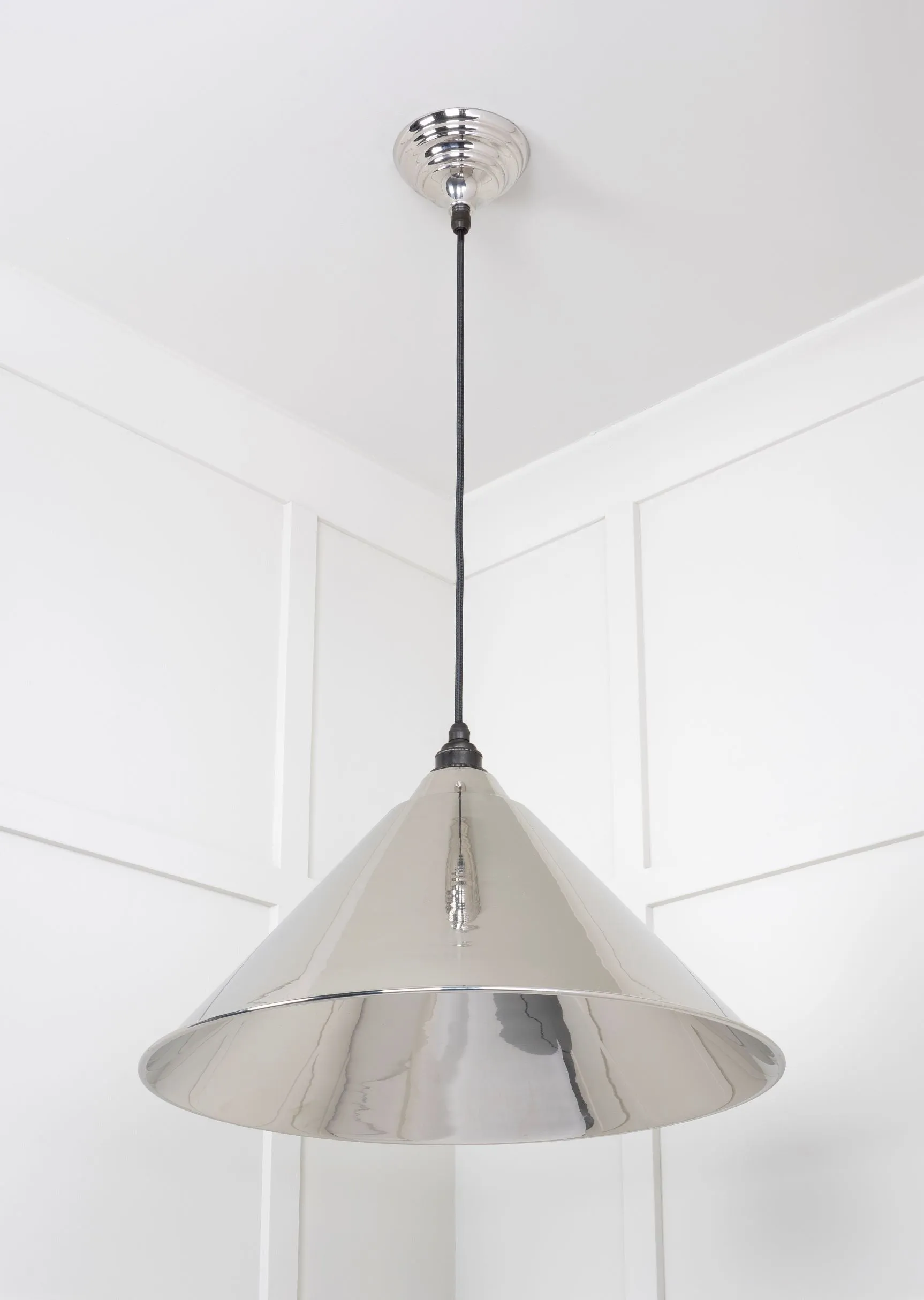 From The Anvil Smooth Nickel Hockley Pendant Light