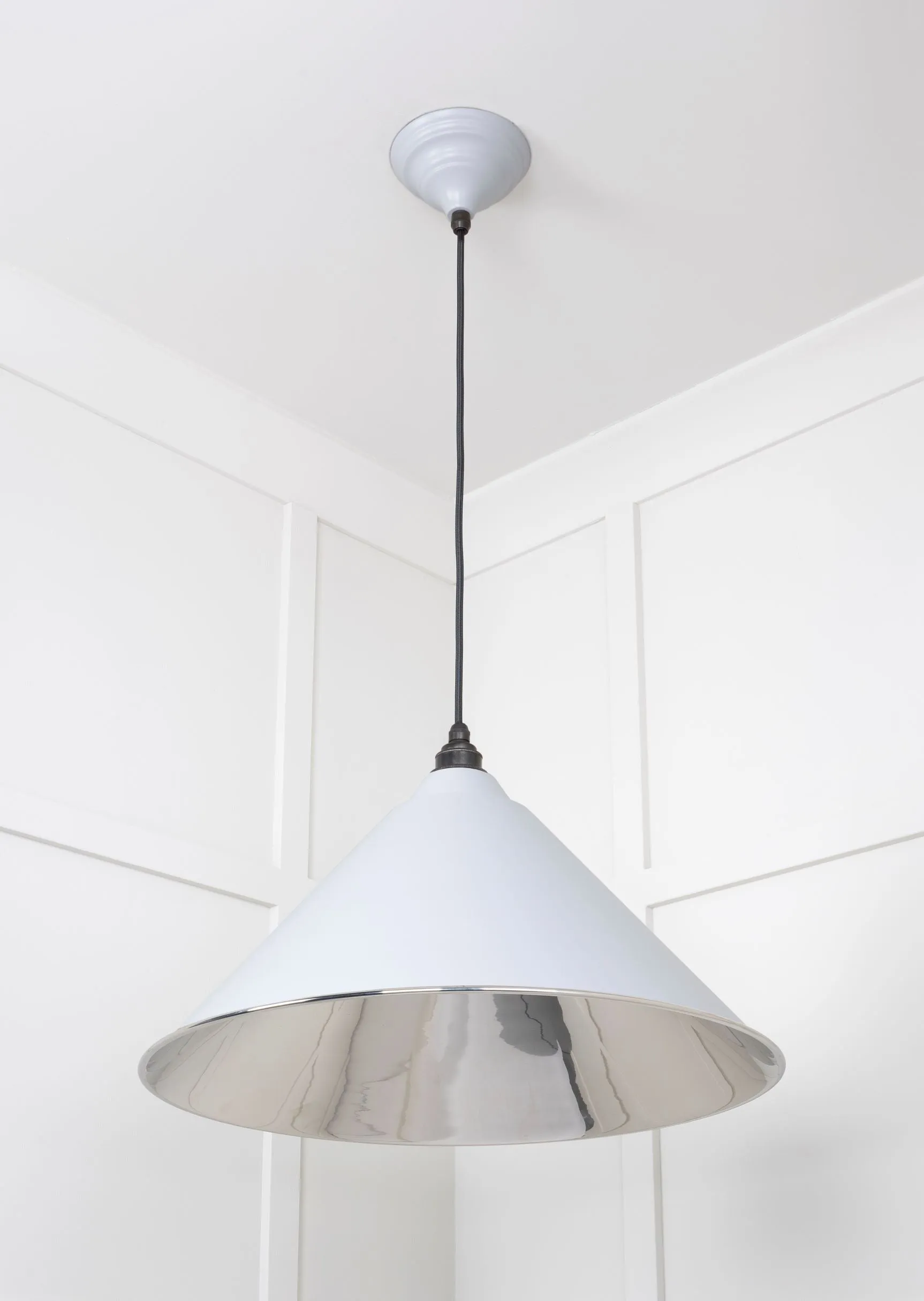 From The Anvil Smooth Nickel Hockley Pendant Light