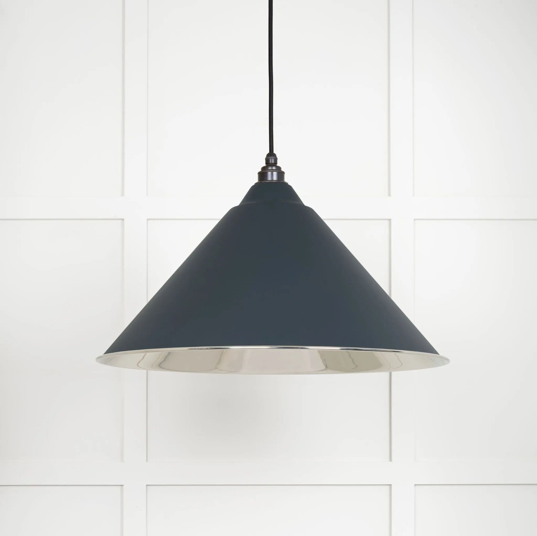 From The Anvil Smooth Nickel Hockley Pendant Light