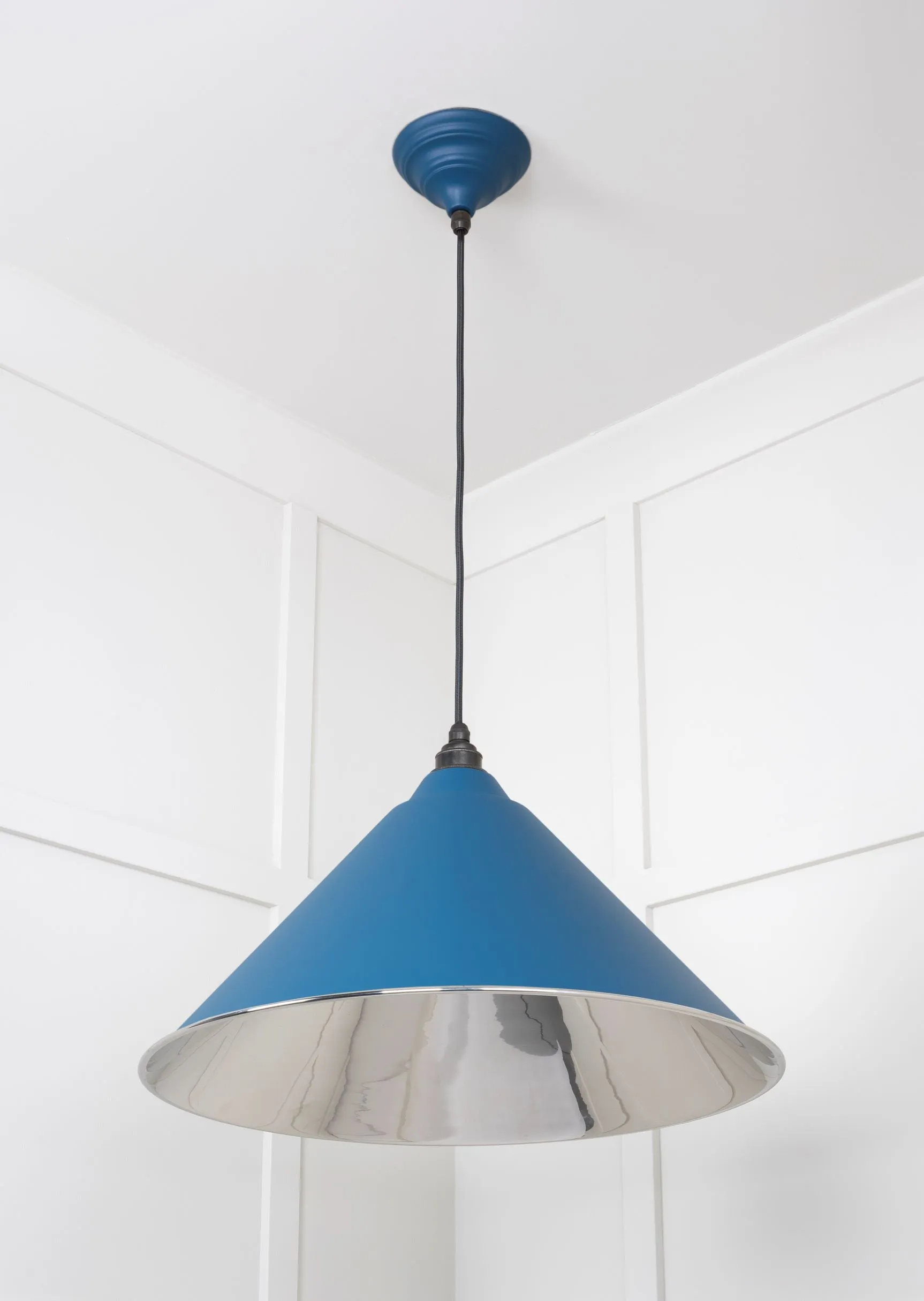 From The Anvil Smooth Nickel Hockley Pendant Light