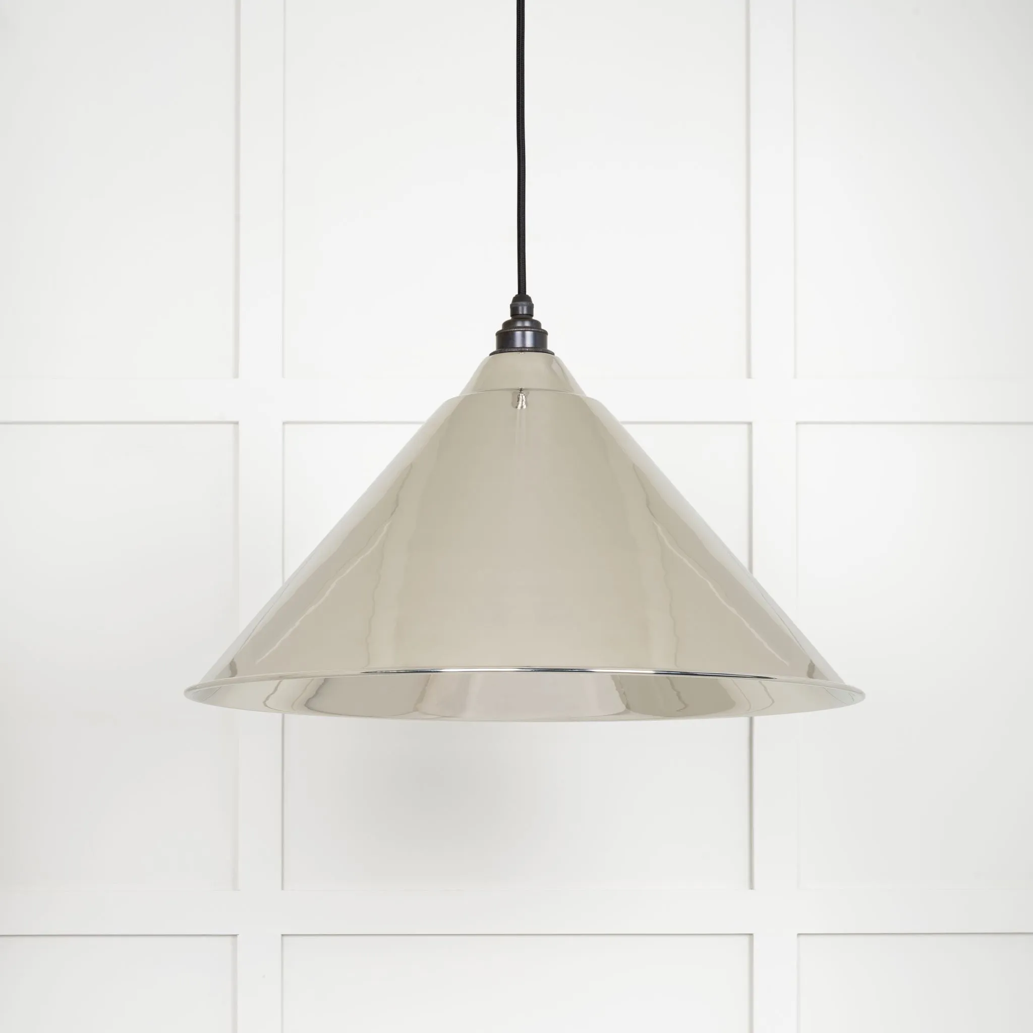 From The Anvil Smooth Nickel Hockley Pendant Light