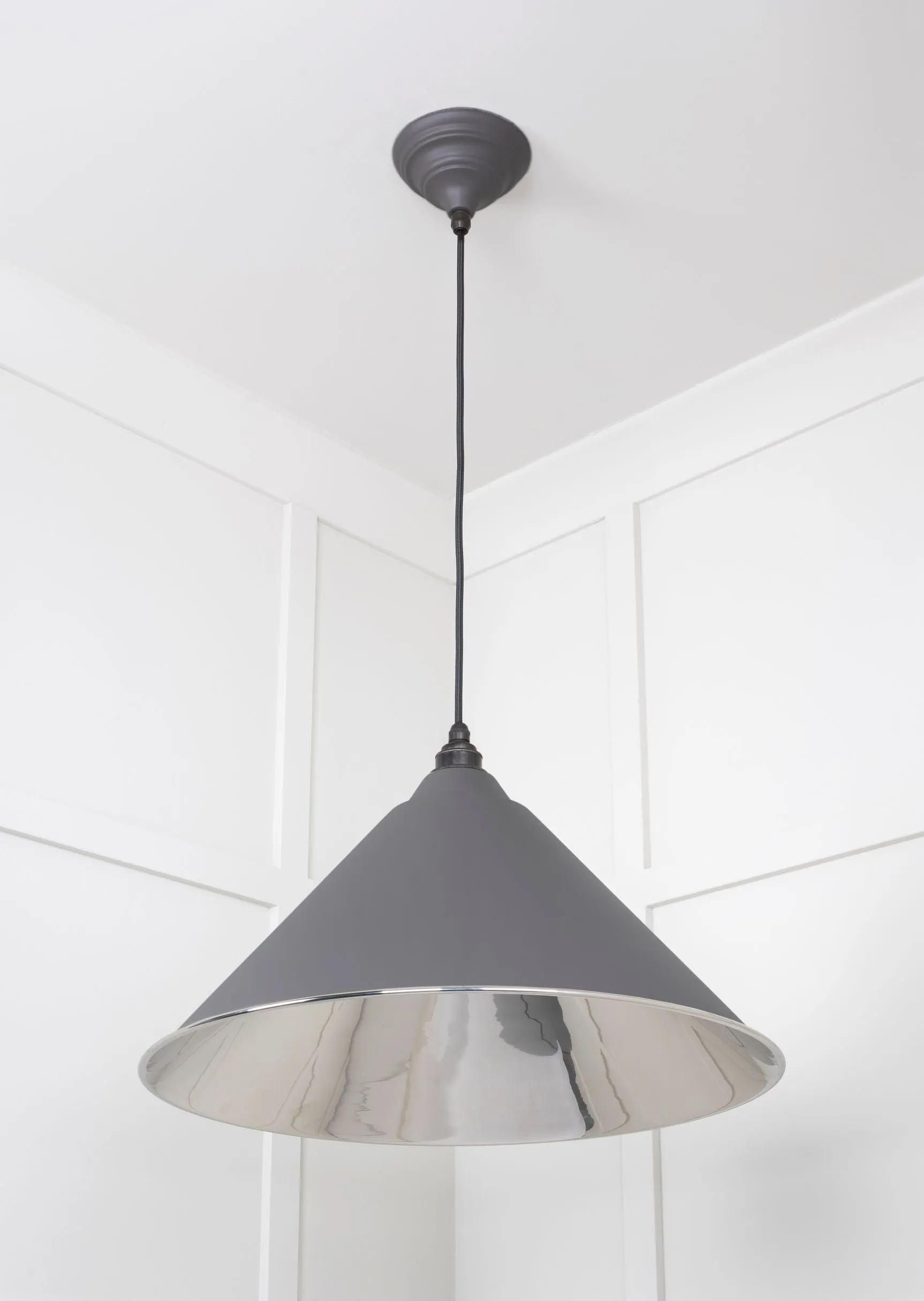 From The Anvil Smooth Nickel Hockley Pendant Light