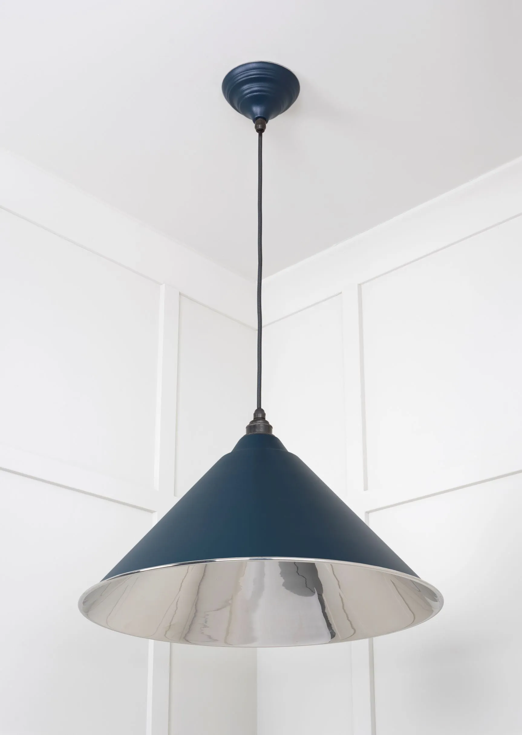 From The Anvil Smooth Nickel Hockley Pendant Light