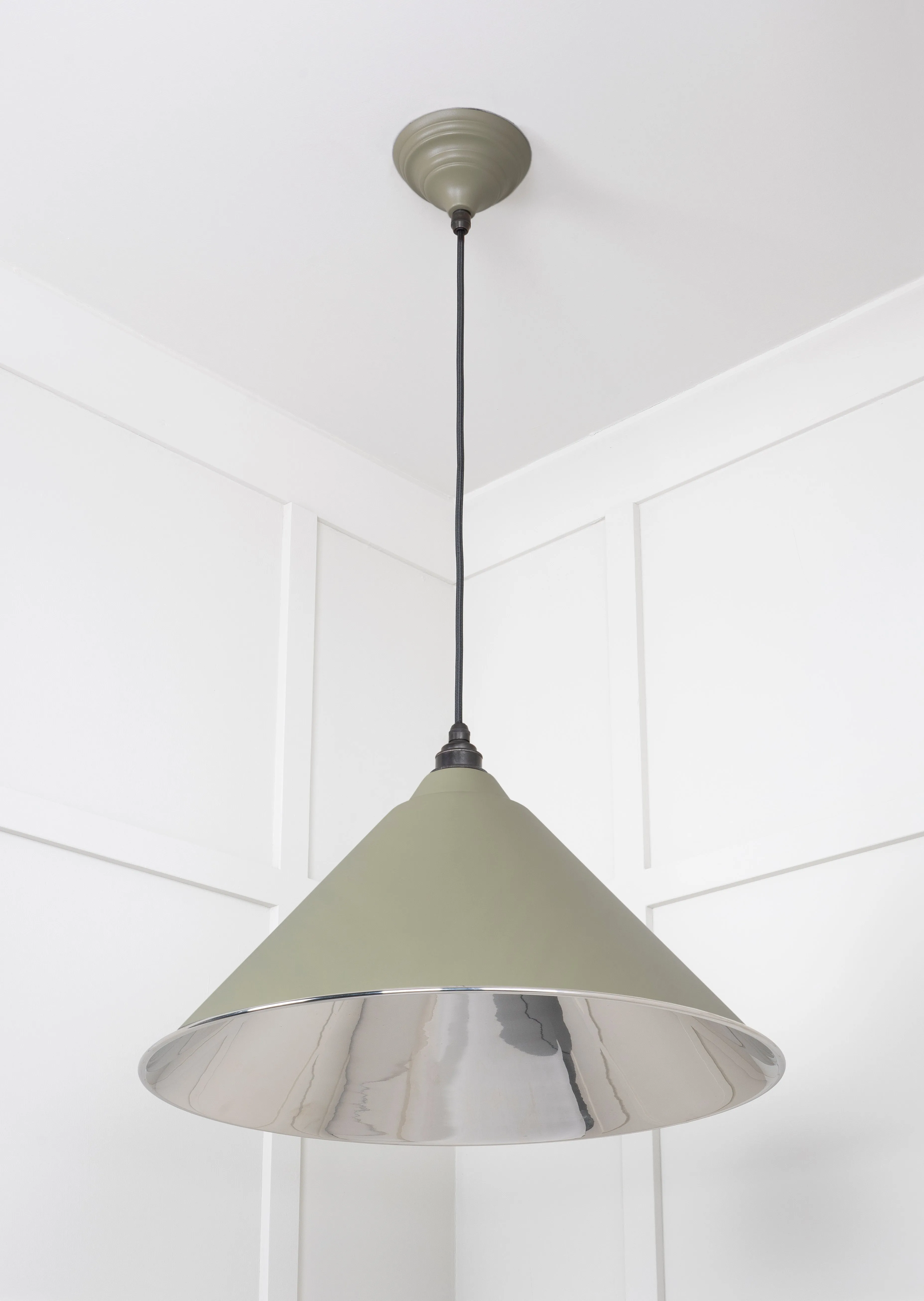 From The Anvil Smooth Nickel Hockley Pendant Light