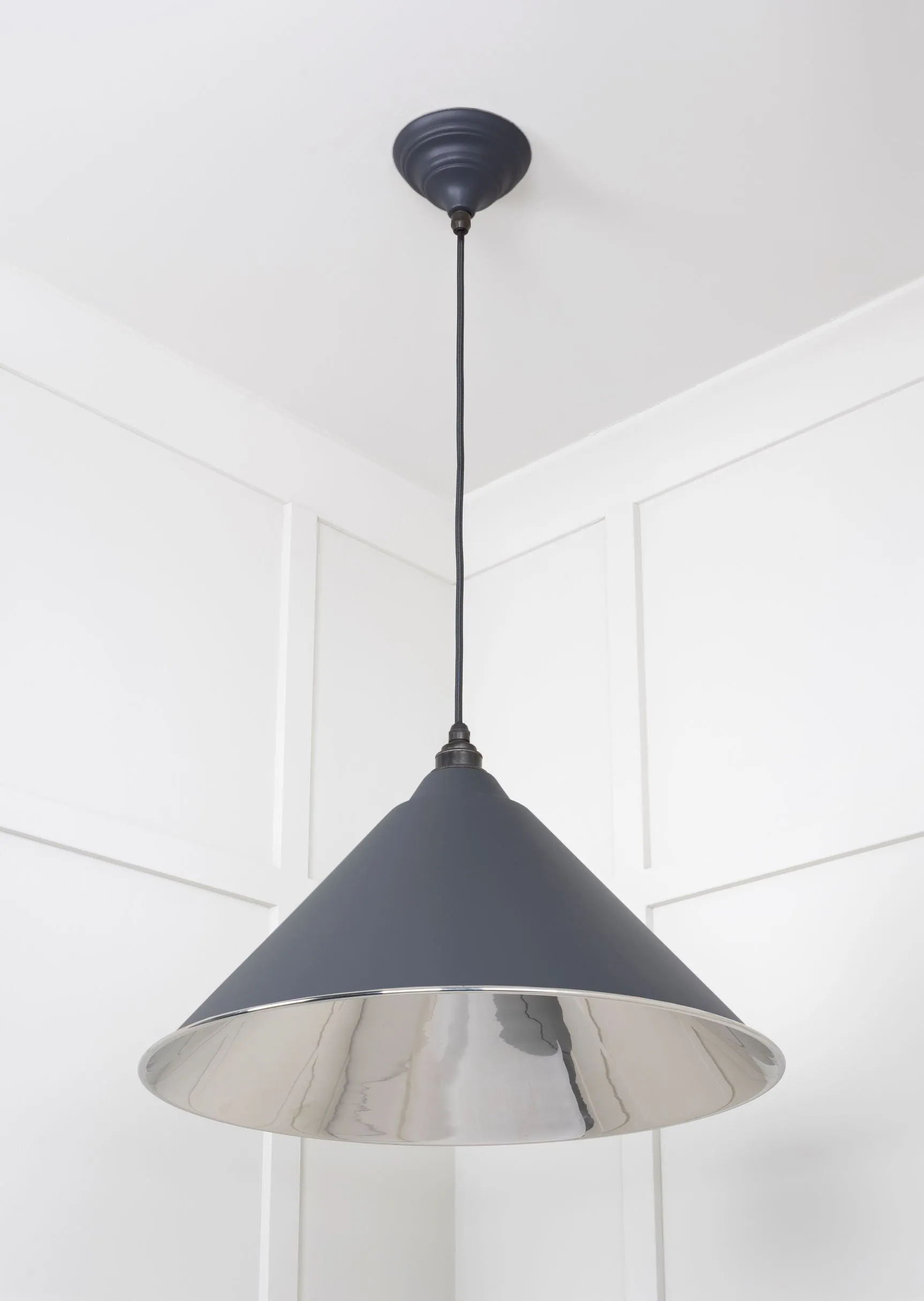 From The Anvil Smooth Nickel Hockley Pendant Light