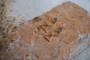 Geometric Harmony Drop Earrings