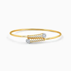 Gold Celeste Diamond Cuff Bracelet