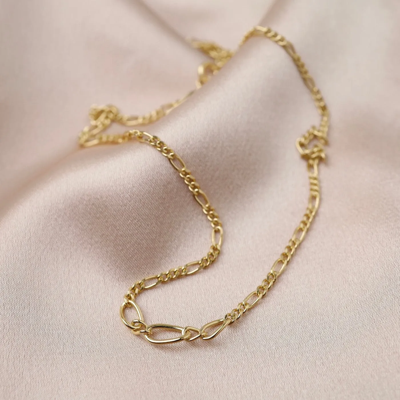Gold Figaro Chain Necklace
