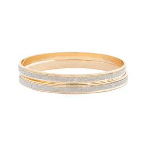 Gold Glitter Bangle 2 Pack