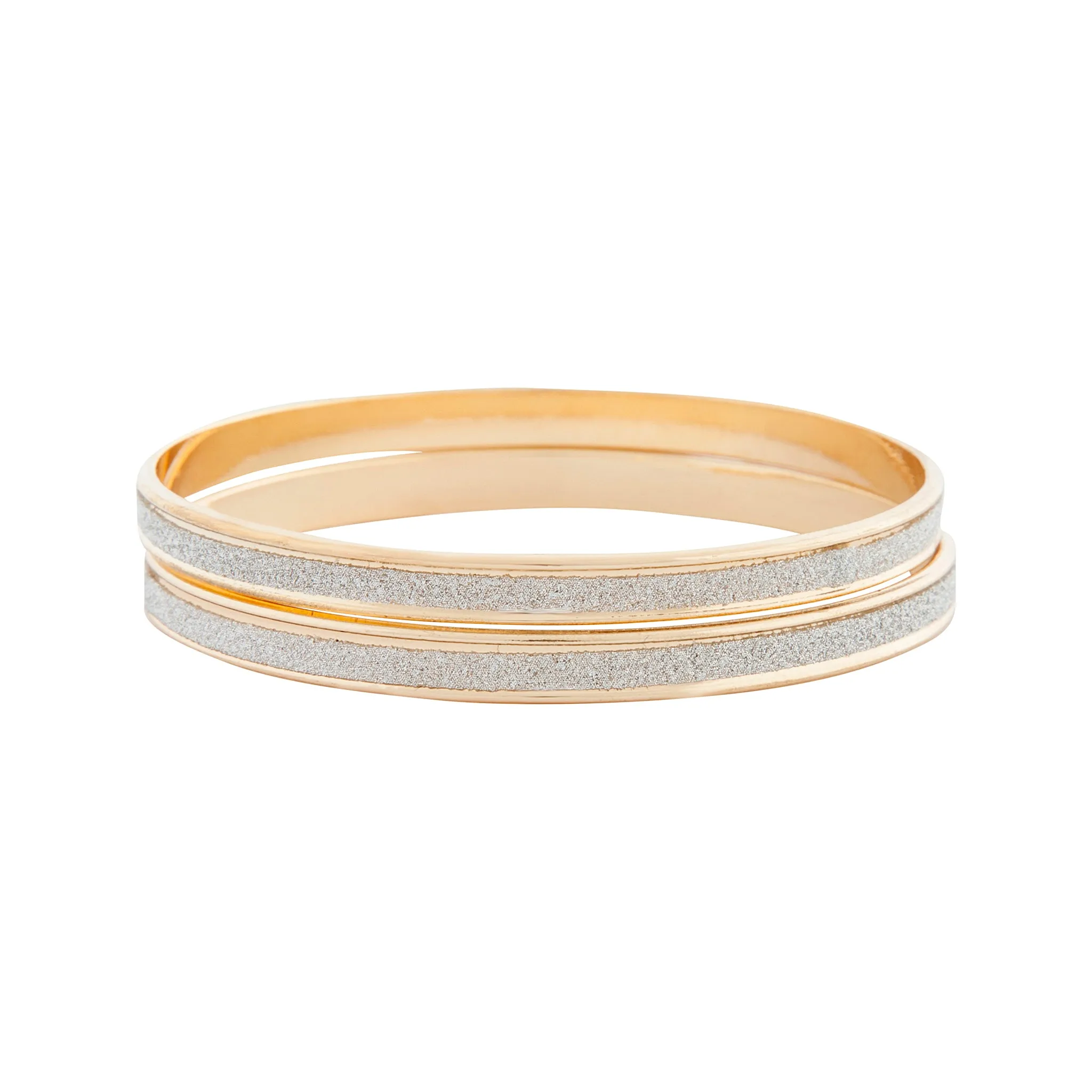 Gold Glitter Bangle 2 Pack