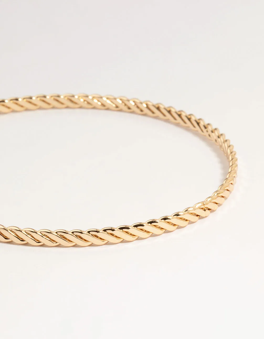 Gold Mixed Textured Bangles 4-Pack
