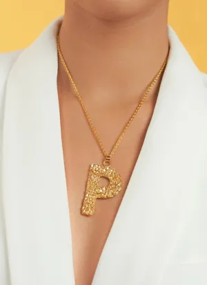 Gold Plated Alphabet Pendant