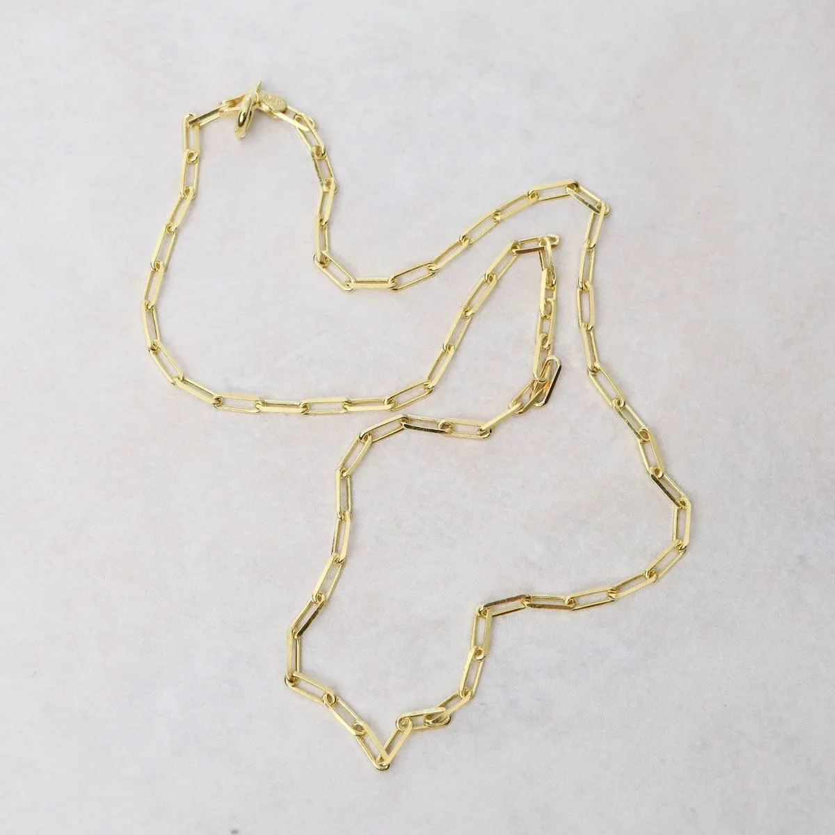 Gold Plated Anchor Chain