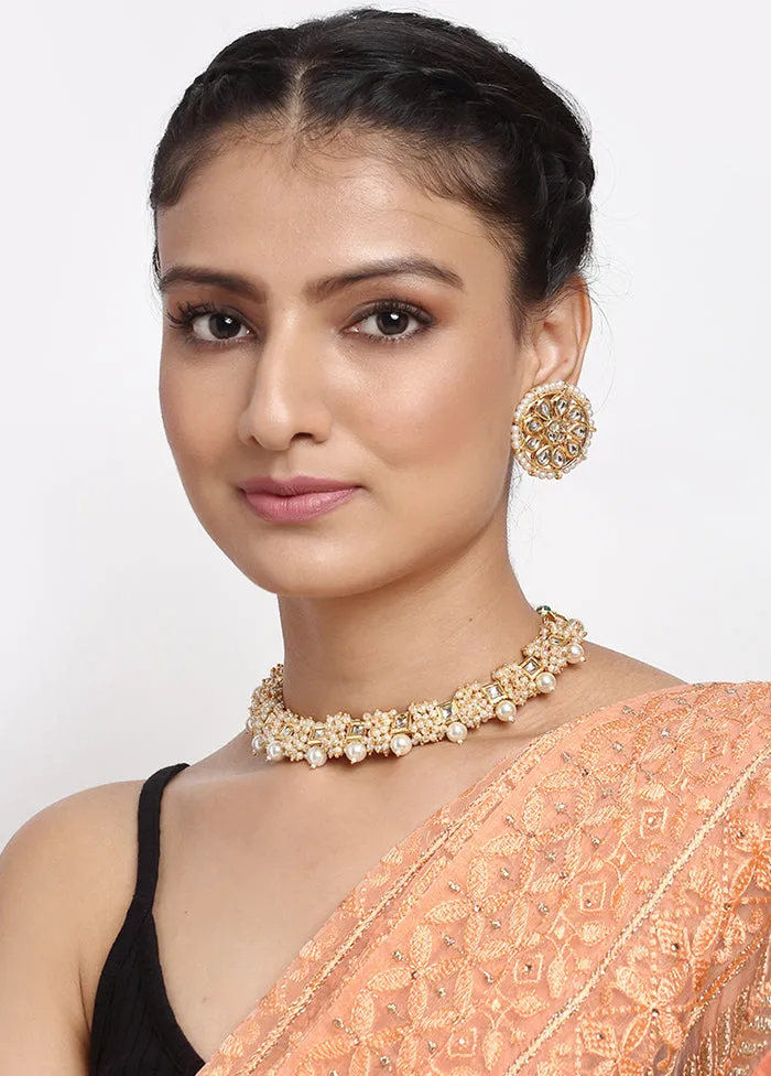 Gold Plated Kundan Jewellery Set