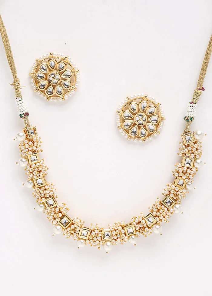 Gold Plated Kundan Jewellery Set