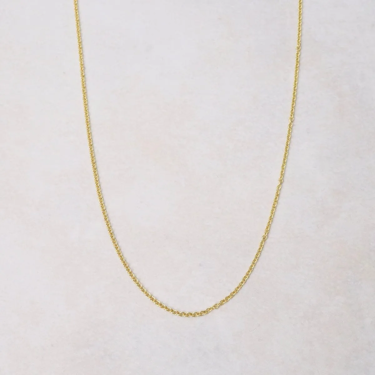 Gold Plated Rolo Chain - 16"