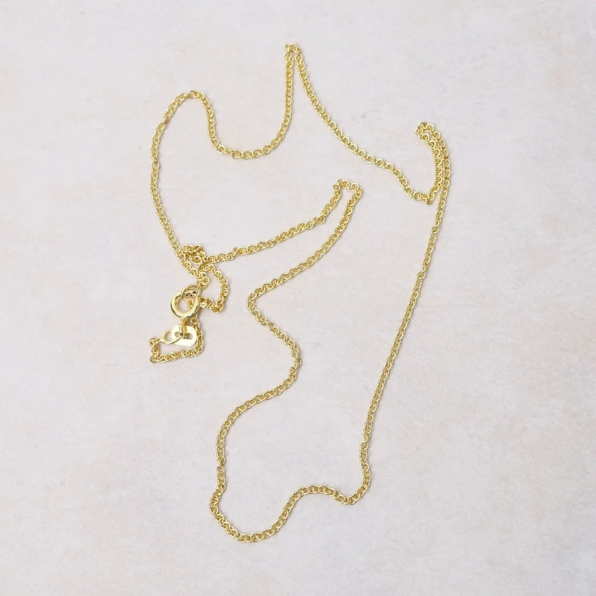 Gold Plated Rolo Chain - 16"