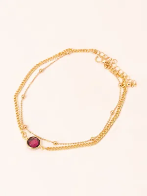 Golden Layered Anklet