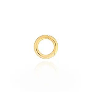 Golden Round Snap Lock Pendant