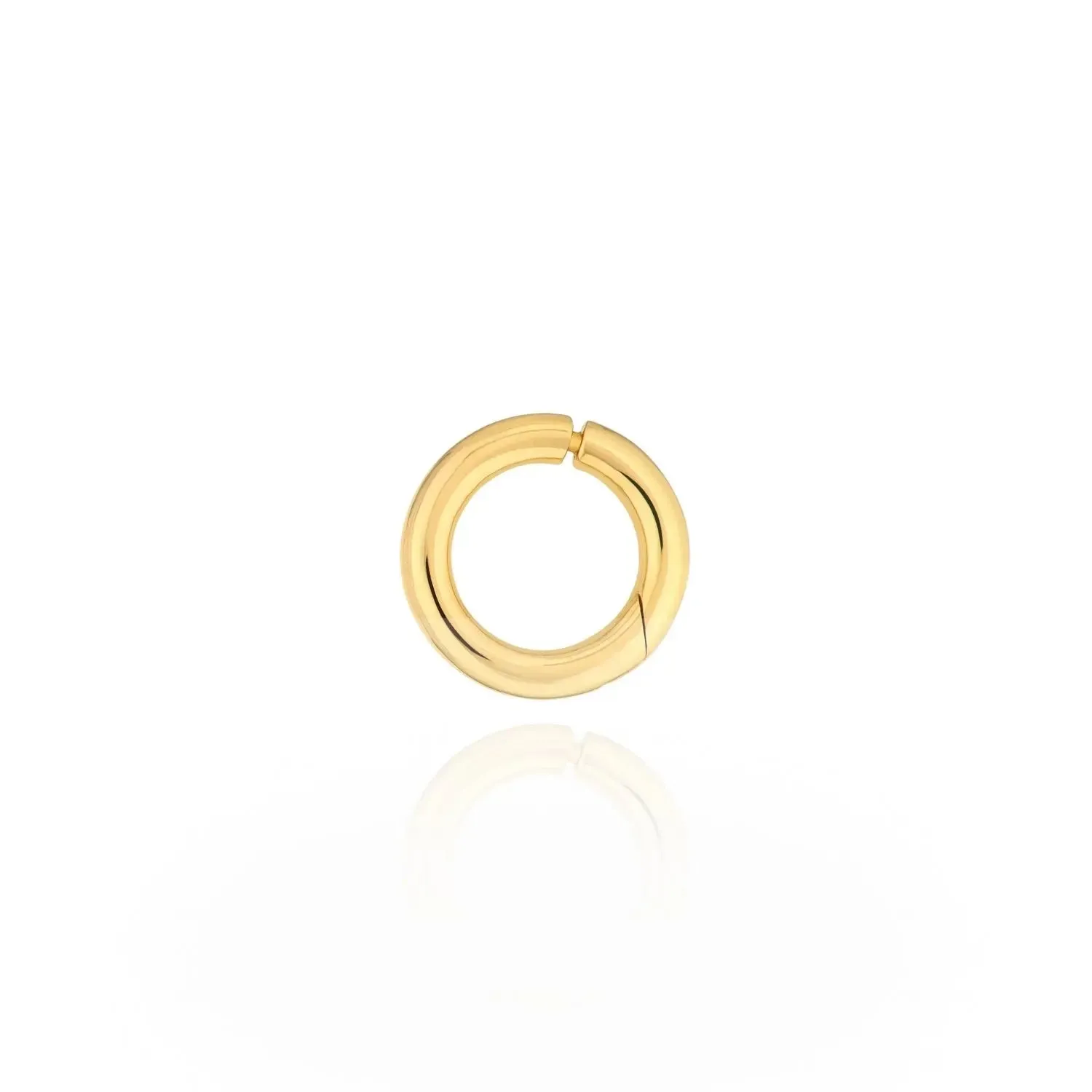 Golden Round Snap Lock Pendant