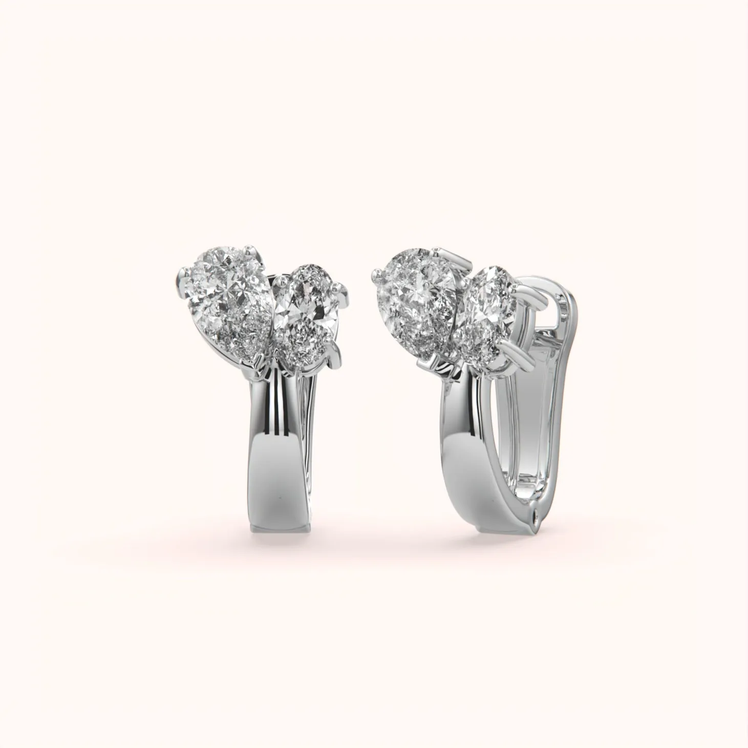 Graceful Bloom Clip-On Earrings