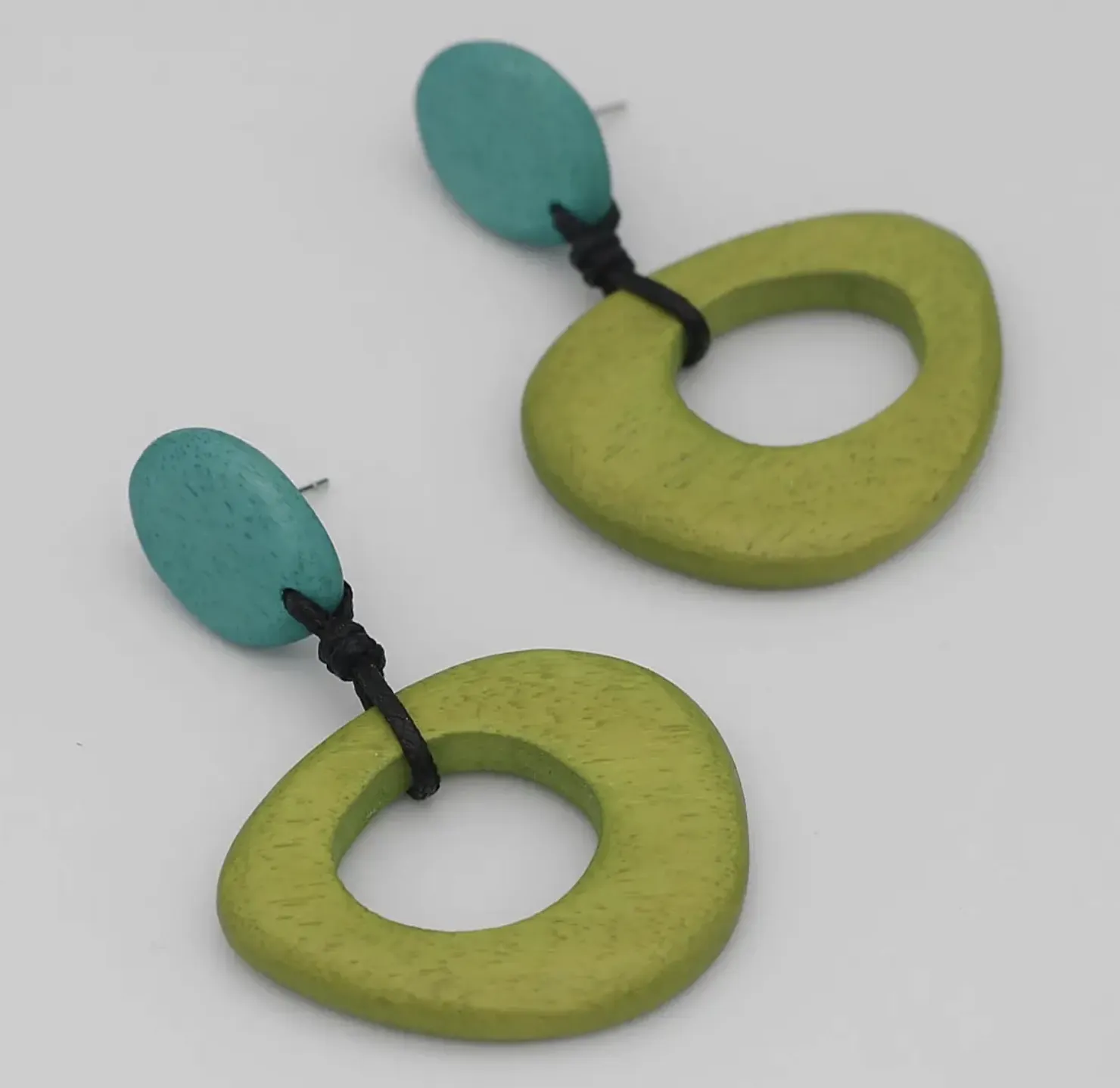 Green Statement Jasper Earrings