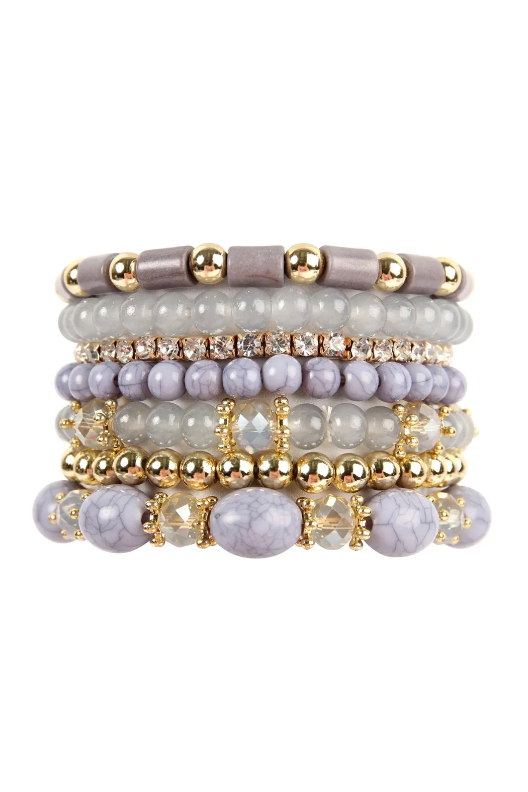 Hdb1802 - Multibead Stackable Bracelet