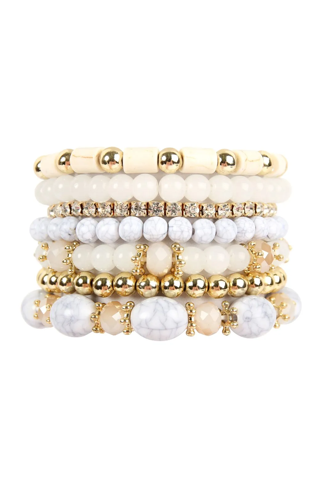 Hdb1802 - Multibead Stackable Bracelet