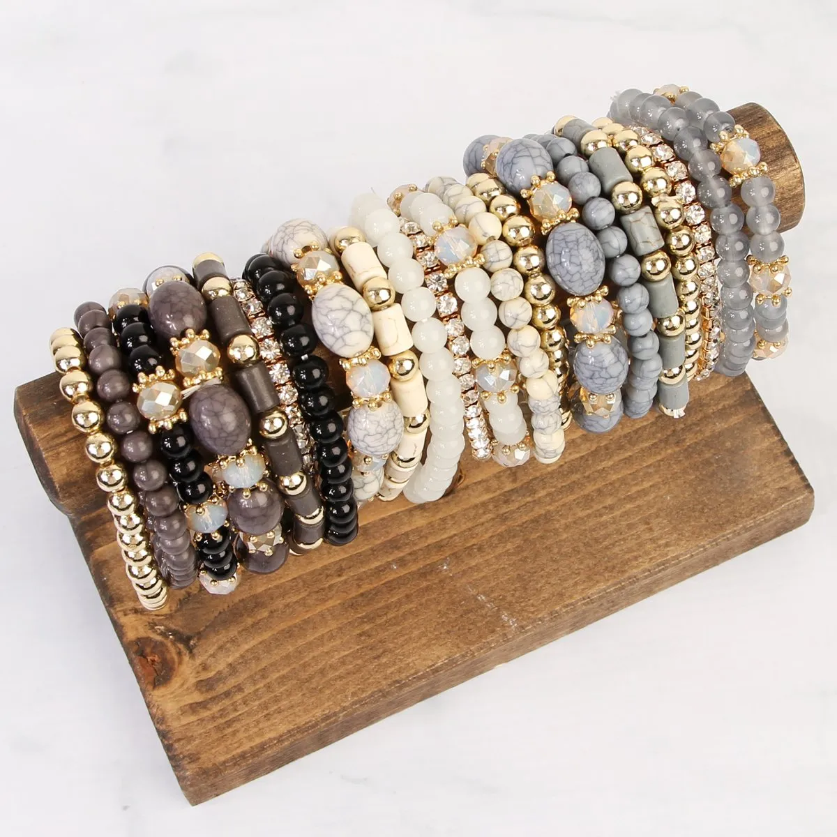 Hdb1802 - Multibead Stackable Bracelet