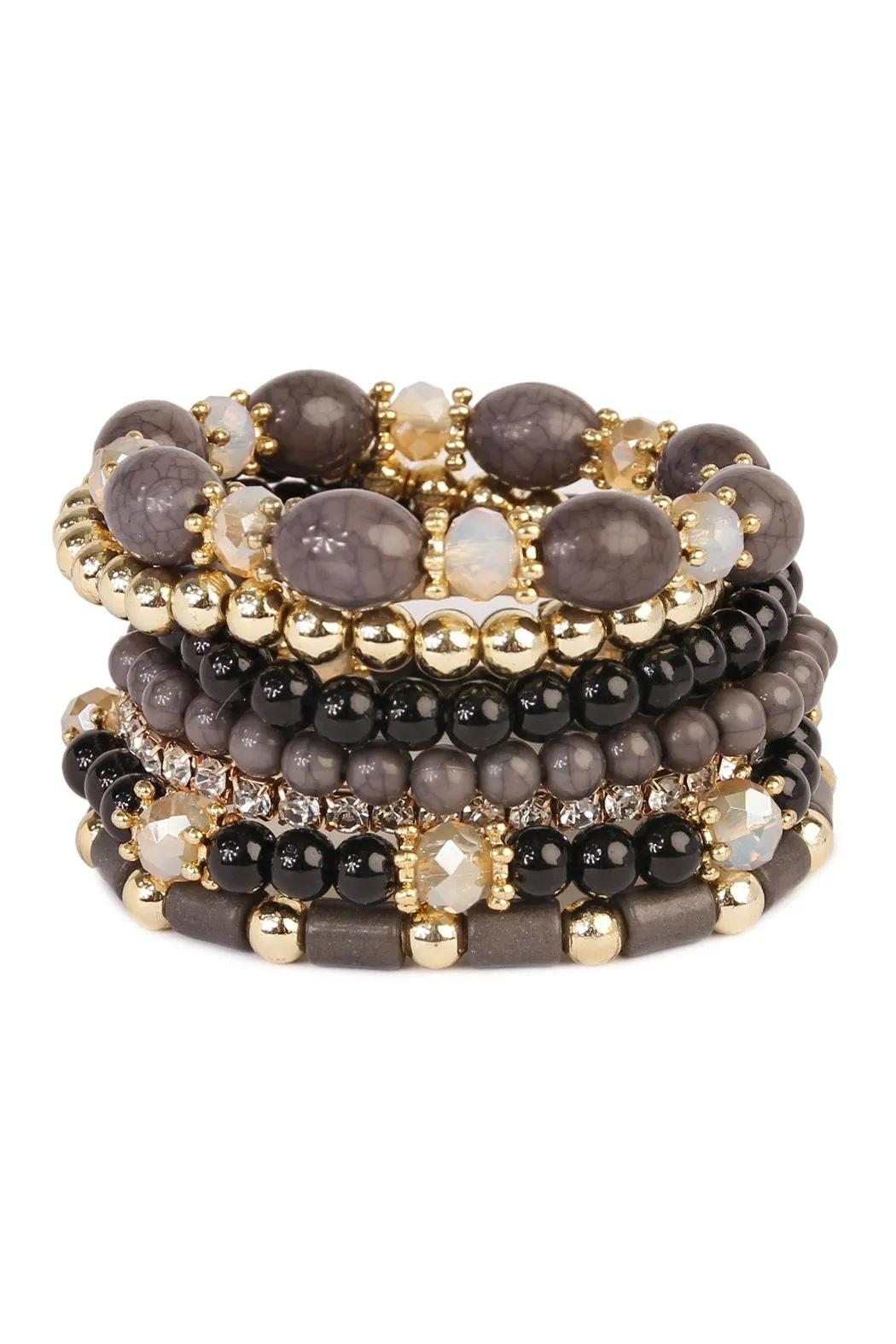 Hdb1802 - Multibead Stackable Bracelet