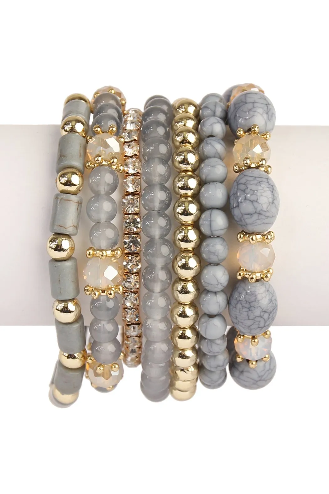 Hdb1802 - Multibead Stackable Bracelet