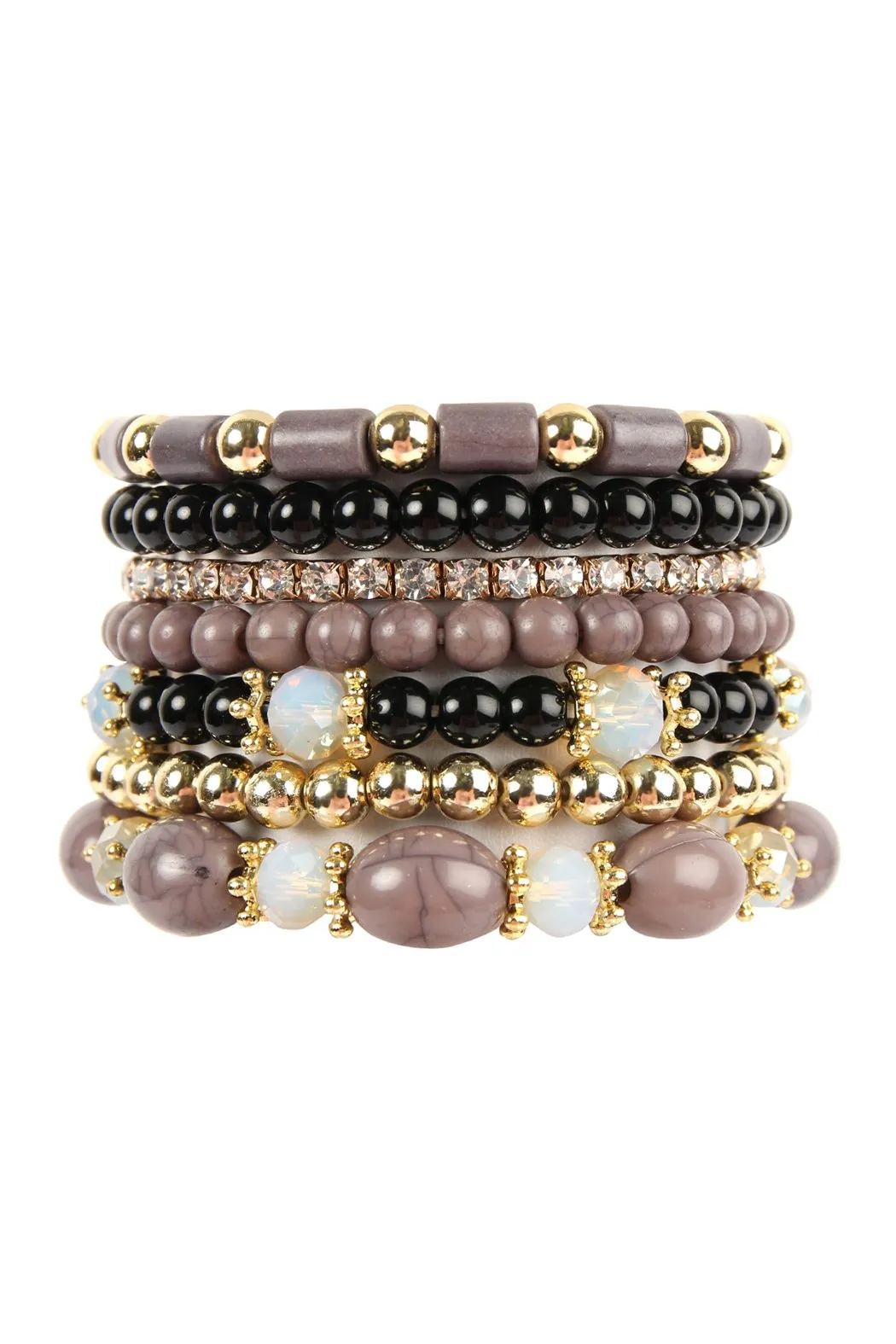 Hdb1802 - Multibead Stackable Bracelet
