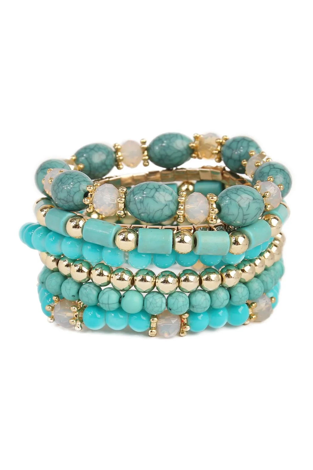 Hdb1802 - Multibead Stackable Bracelet