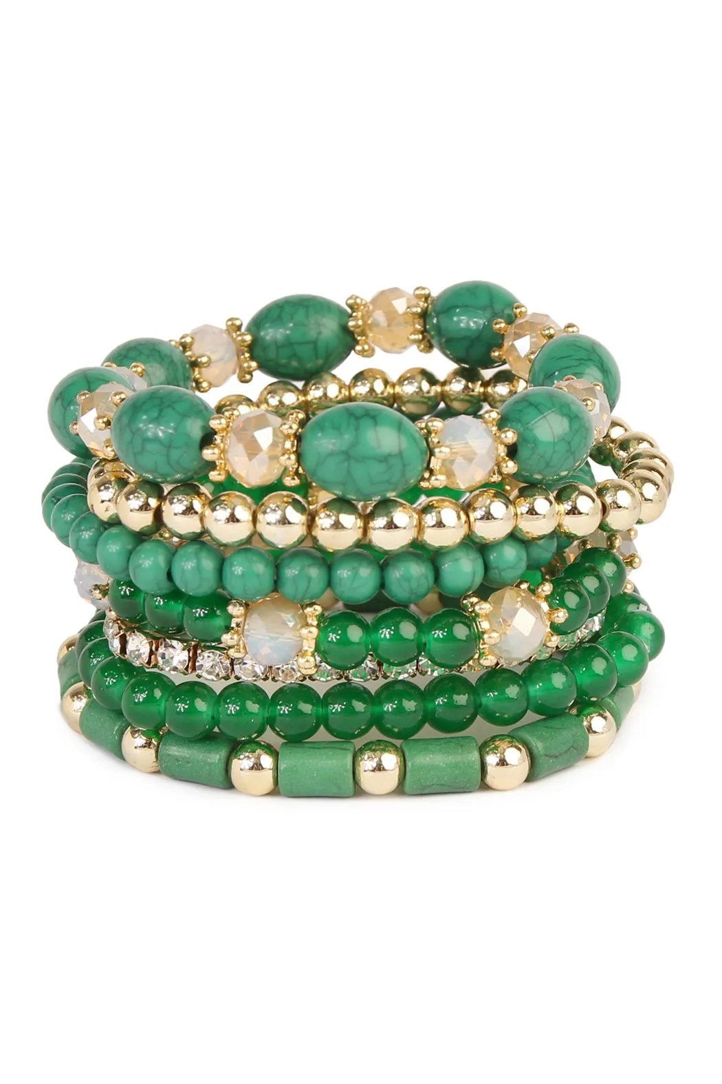 Hdb1802 - Multibead Stackable Bracelet