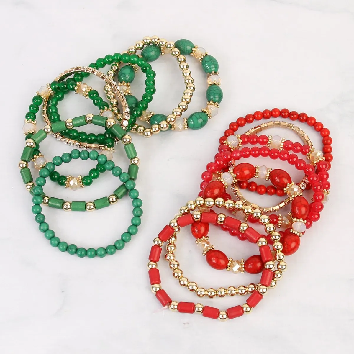 Hdb1802 - Multibead Stackable Bracelet