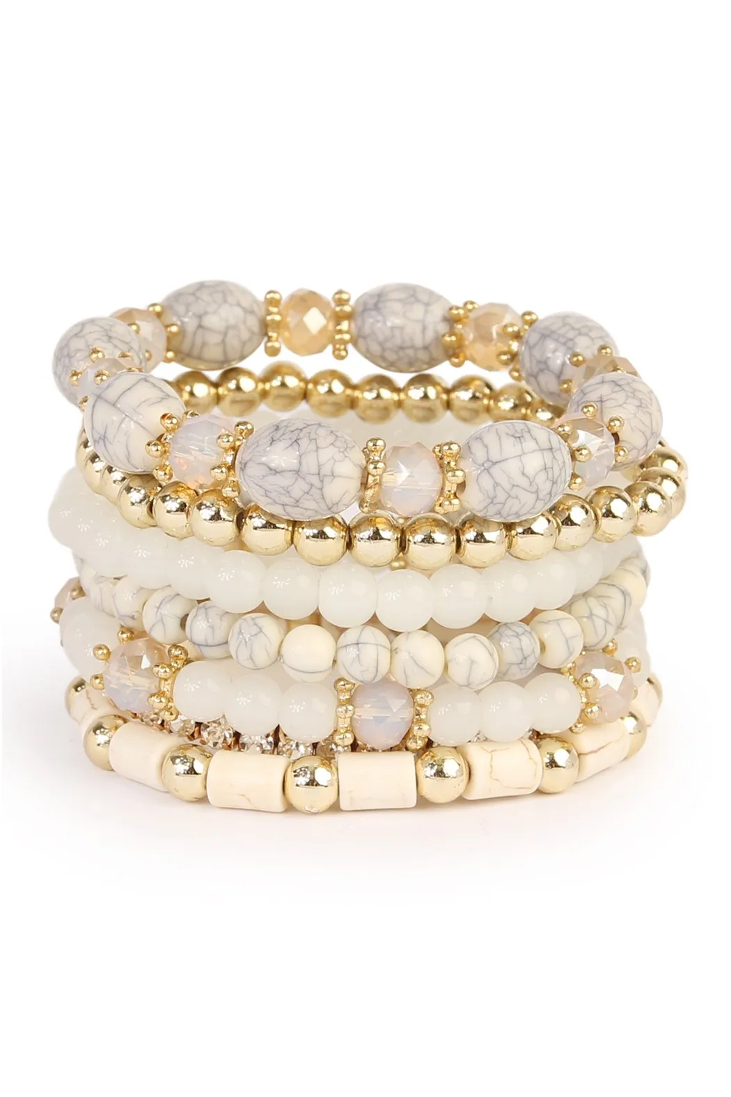 Hdb1802 - Multibead Stackable Bracelet