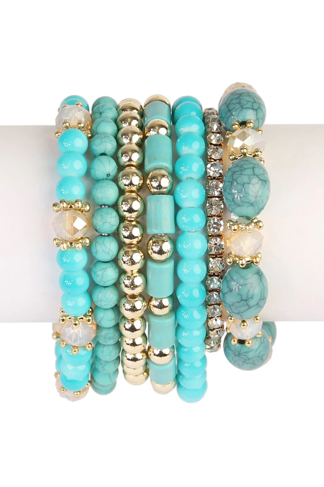 Hdb1802 - Multibead Stackable Bracelet