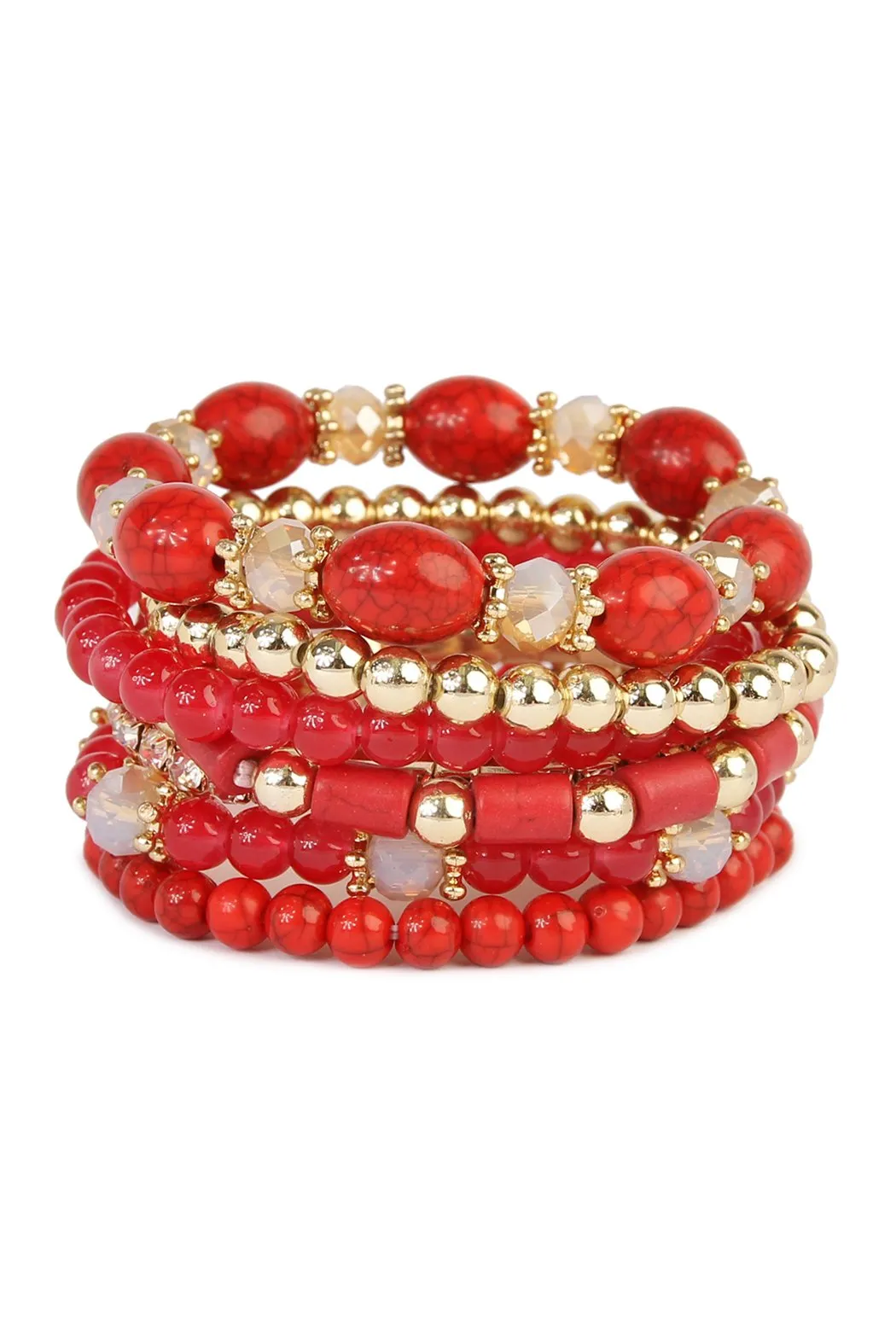 Hdb1802 - Multibead Stackable Bracelet