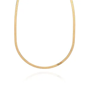 Herringbone Chain Necklace Gold